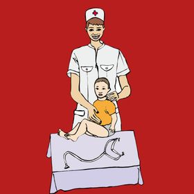 手绘医生疗素材护人物护人员