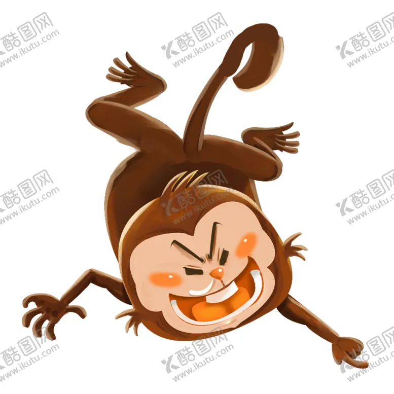 编号：86962606270836079671【酷图网】源文件下载-猴子卡通插画动物背景素材