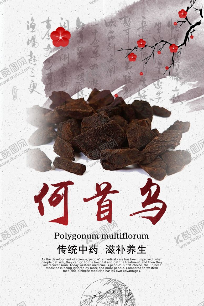 编号：31751804191946192369【酷图网】源文件下载-中国风何首乌药材海报