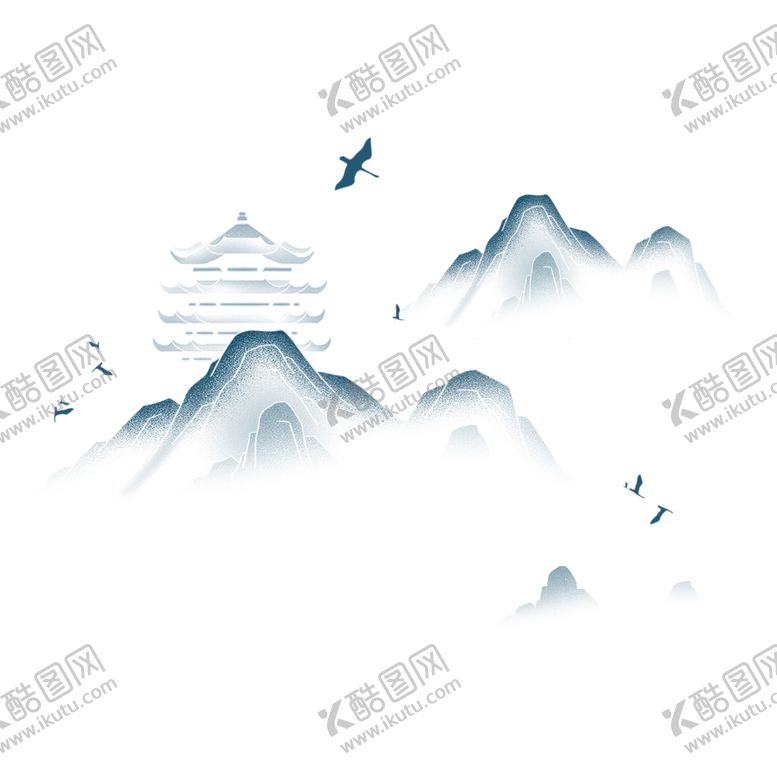 编号：74026409210455556106【酷图网】源文件下载-中国山水画免扣素材