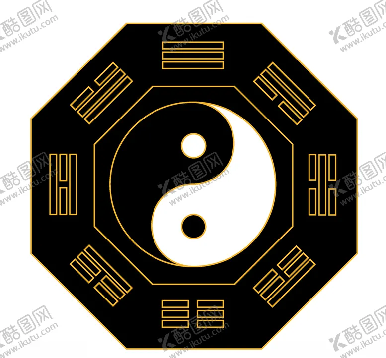 编号：31485606261125545853【酷图网】源文件下载-矢量图形先天八卦图