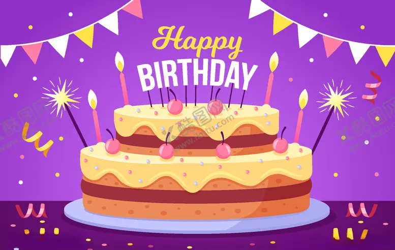 编号：34844206151039523015【酷图网】源文件下载-生日蛋糕