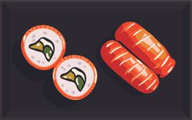 美食AI矢量图AI设计素材盘中餐