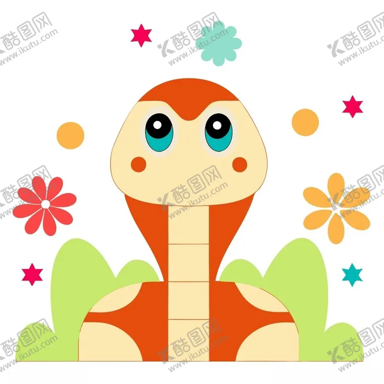 编号：93164702061639265182【酷图网】源文件下载-蛇年可爱卡通插画