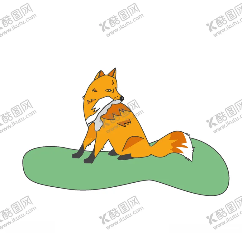 编号：25527604221435043158【酷图网】源文件下载-卡通手绘狐狸
