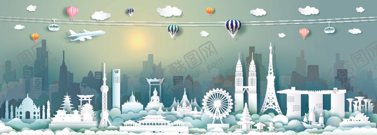 编号：31818707012019315125【酷图网】源文件下载-世界旅游景点