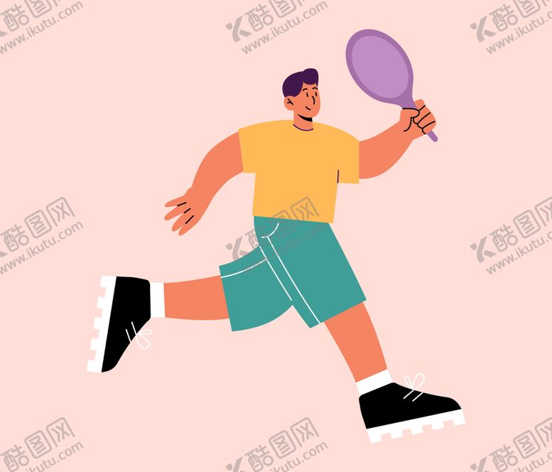 编号：40469010170651569354【酷图网】源文件下载-打羽毛球的人