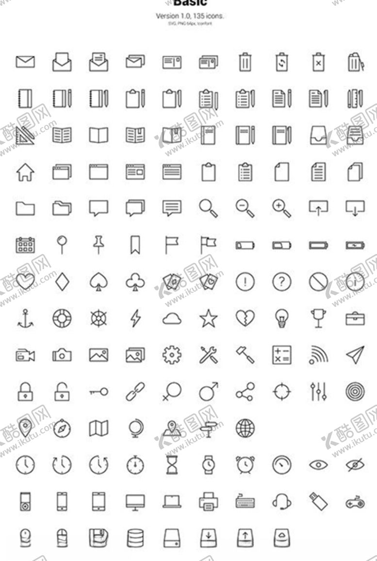 编号：89693511011036502604【酷图网】源文件下载-常用图标