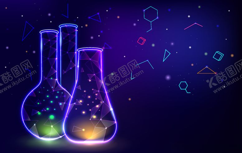 编号：17234207141408284185【酷图网】源文件下载-矢量卡通科学实验背景