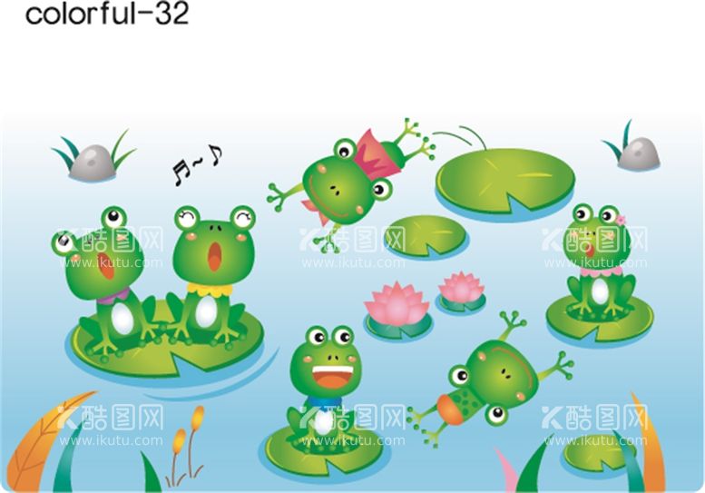 编号：91409110312055237257【酷图网】源文件下载-卡通青蛙