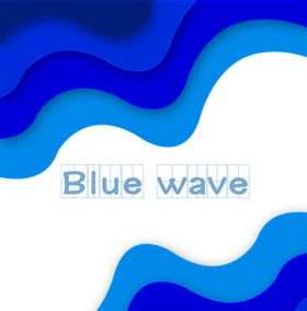波浪水波层次感分层素材
