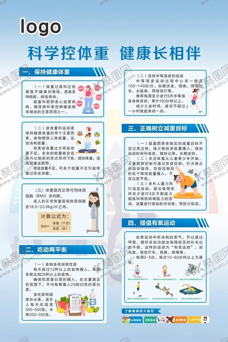 编号：98348401132010354137【酷图网】源文件下载-科学控体重健康长相伴