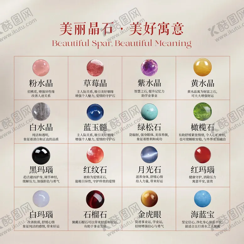 编号：30597901291900134990【酷图网】源文件下载-晶石手串海报
