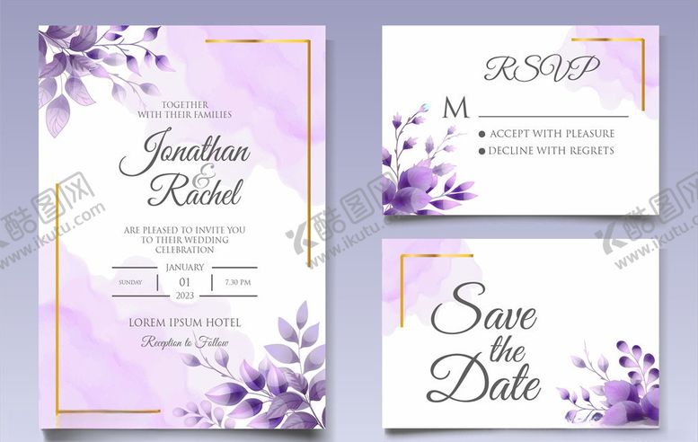 编号：32254210010226328042【酷图网】源文件下载-婚礼卡片