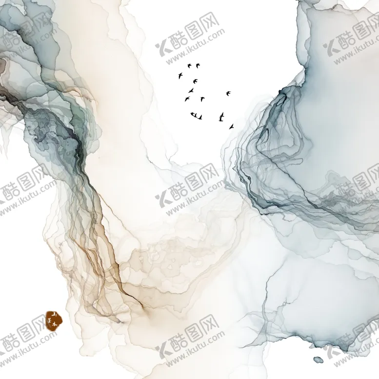 编号：89053807021918307975【酷图网】源文件下载-抽象线条山水画