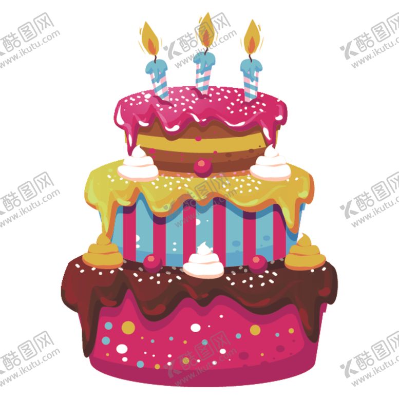 编号：65136407012321269392【酷图网】源文件下载-生日蛋糕