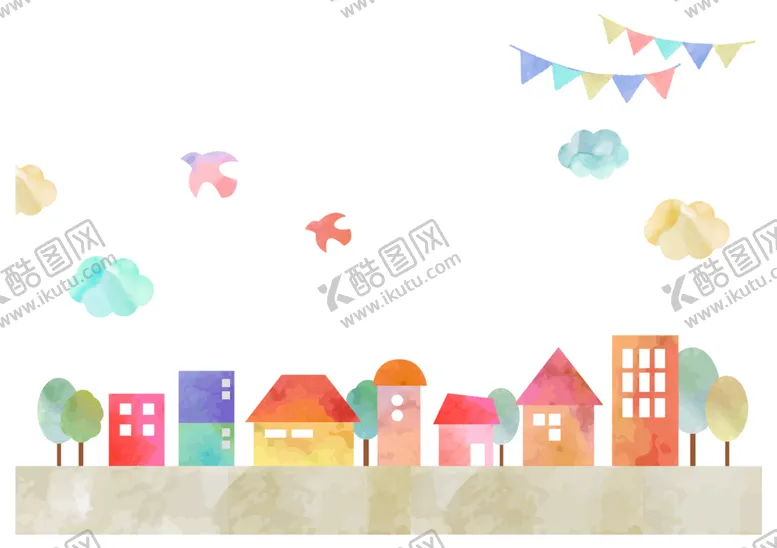 编号：77747306261002336138【酷图网】源文件下载-儿童插画封面背景素材