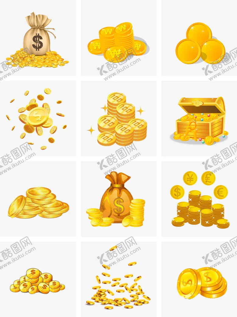 编号：62035109291337594798【酷图网】源文件下载-金币
