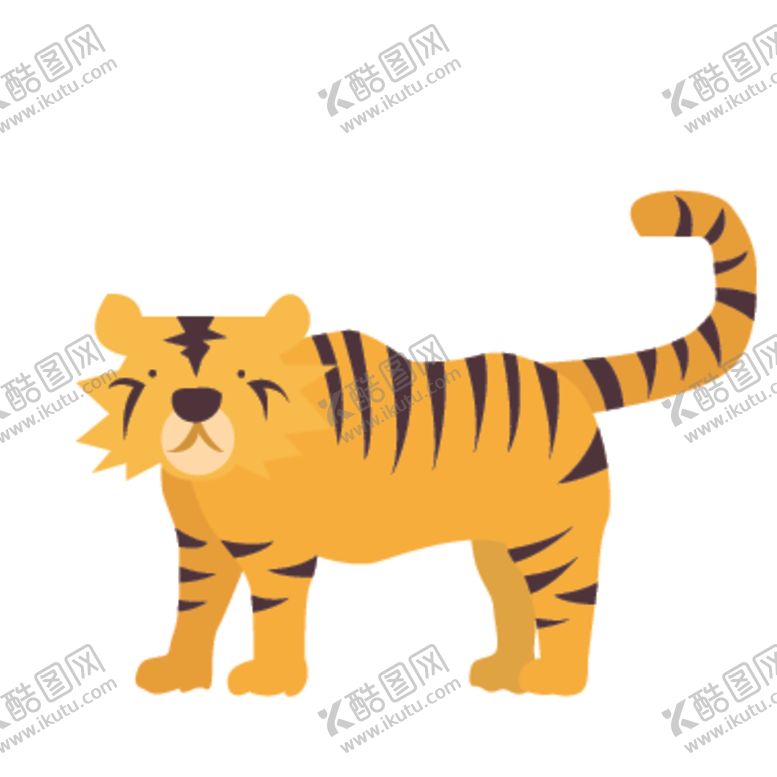 编号：39970109132023573476【酷图网】源文件下载-创意老虎插画图案