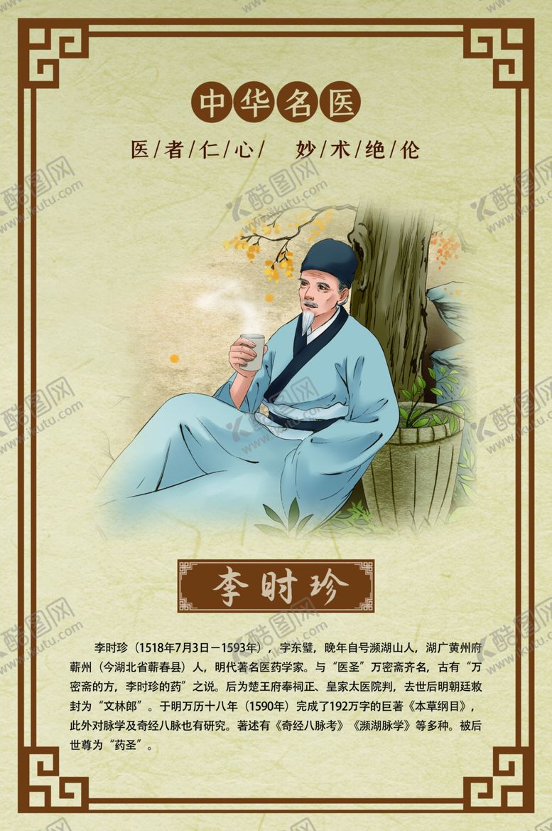 编号：41965306270052081050【酷图网】源文件下载-古代名医人物介绍