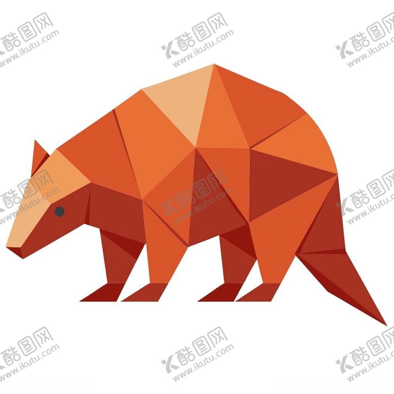 编号：92426402260524248578【酷图网】源文件下载-折纸设计的穿山甲