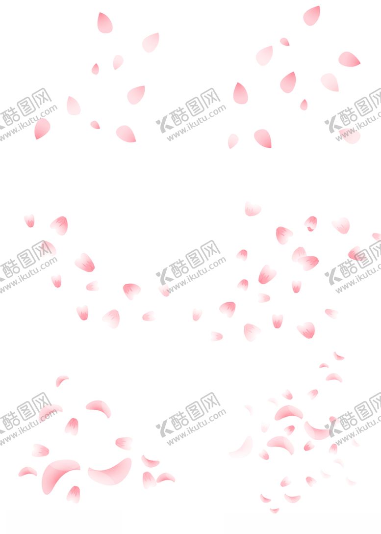 编号：16876209242109203287【酷图网】源文件下载-漂浮桃花瓣AI素材