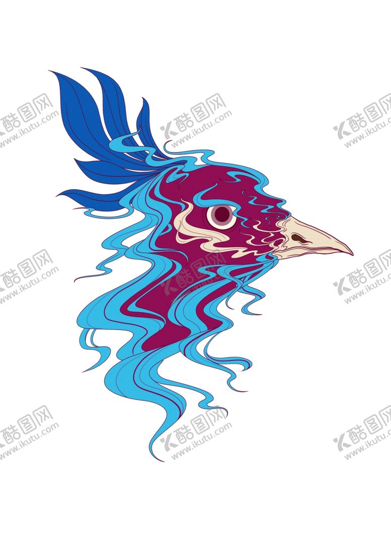 编号：52088910021327072718【酷图网】源文件下载-国潮风孔雀