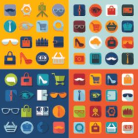 蓝色抽象风传单设计