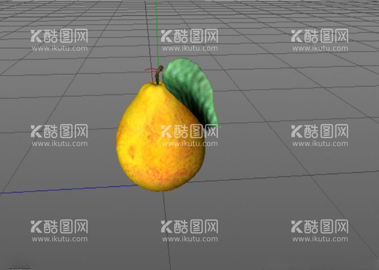 编号：82295003132102449583【酷图网】源文件下载-C4D模型梨子