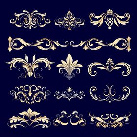 复古欧式装饰花纹图案集