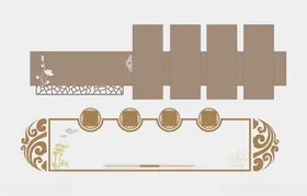 中式边框文化墙党建长廊