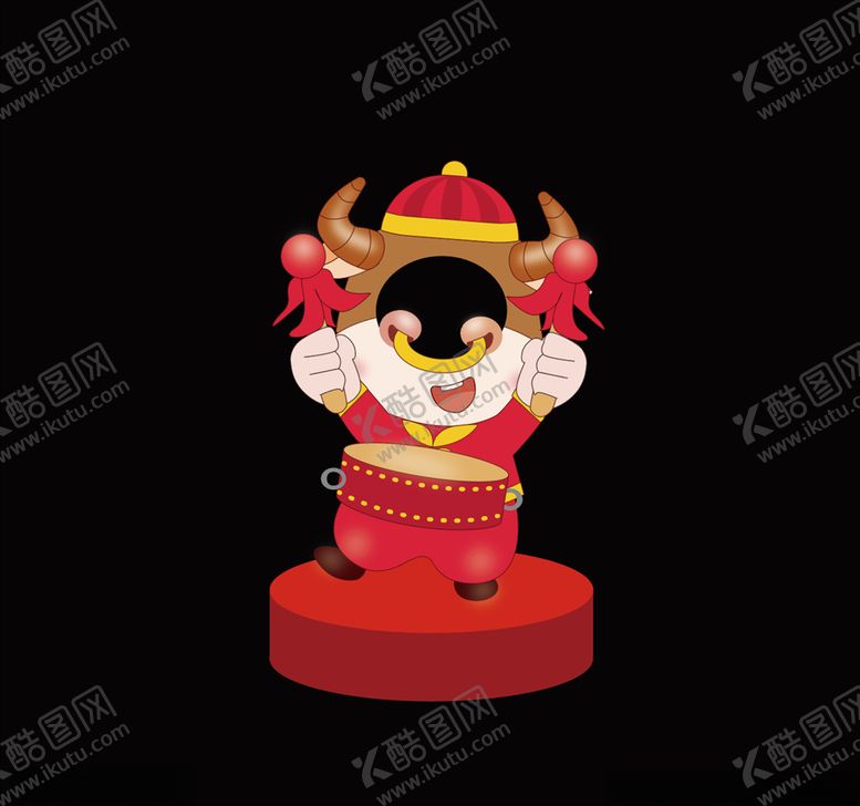 编号：49335503241204095317【酷图网】源文件下载-牛年拍照板