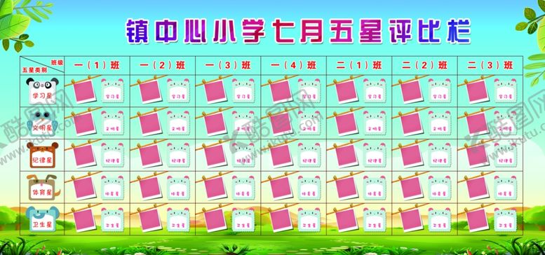 编号：63086607071218257181【酷图网】源文件下载-五星评比栏