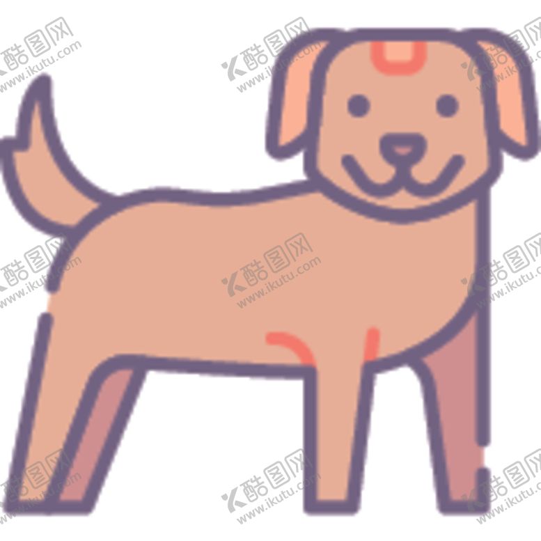 编号：29920505181317043693【酷图网】源文件下载-简笔动物矢量插画