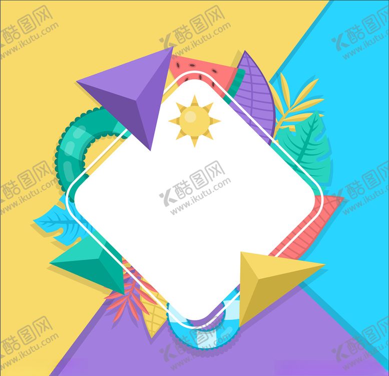 编号：50135909210648345524【酷图网】源文件下载-花圈多彩背景