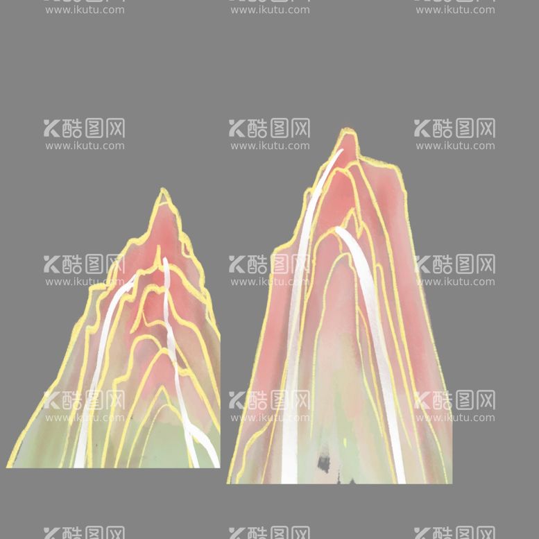 编号：46565012212212171826【酷图网】源文件下载-婚礼山峰层叠山峰国潮山峰