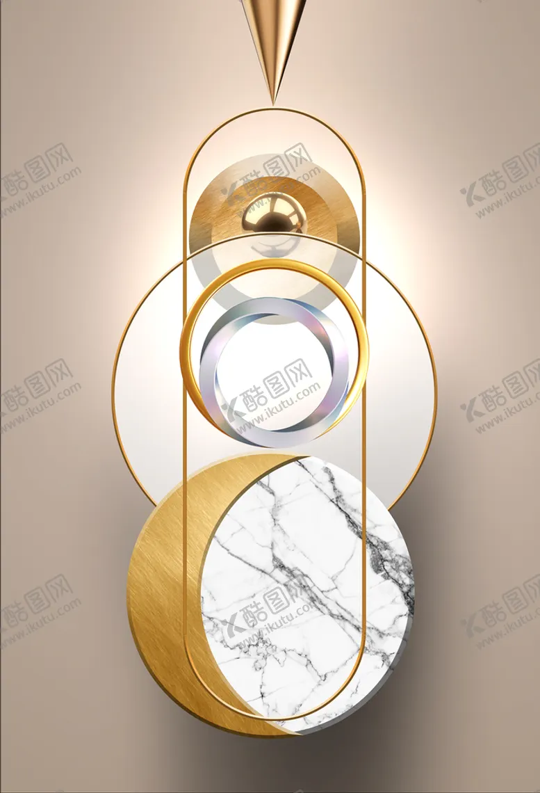 编号：38774410230500068323【酷图网】源文件下载-几何抽象大理石爵士白立体玄关