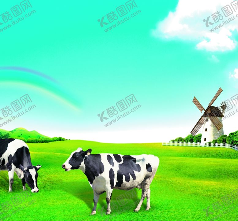 编号：92504309290801384646【酷图网】源文件下载-牛风车背景·