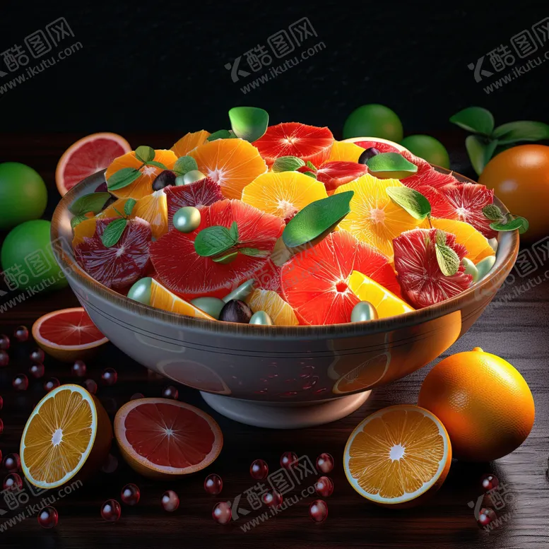 编号：57130101270338177904【酷图网】源文件下载-水果色拉