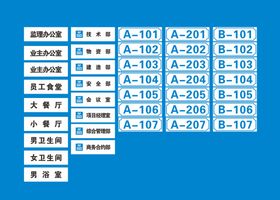 中建三局办公室 宿舍楼门牌