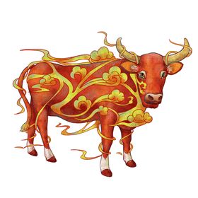 牛年图标图形标识素材