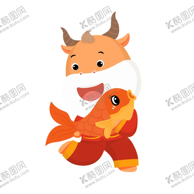 编号：86211506160008201485【酷图网】源文件下载-牛年形象