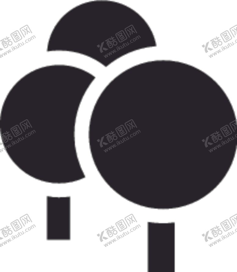 编号：16823909131757578217【酷图网】源文件下载-植物系列卡通树木
