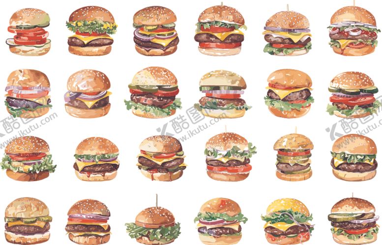 编号：76006411020712589951【酷图网】源文件下载-美味汉堡