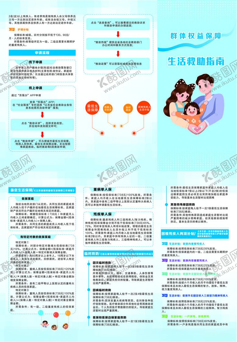 编号：42887411202335027689【酷图网】源文件下载-生活援助指南宣传折页