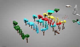 C4D模型树木