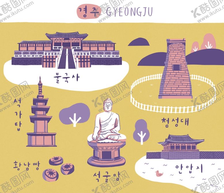 编号：44508407091726268510【酷图网】源文件下载-旅游地标建筑物插画