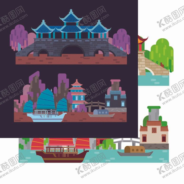 编号：97239112050855119122【酷图网】源文件下载-卡通建筑楼阁