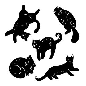 宠物logo剪毛卡通小猫