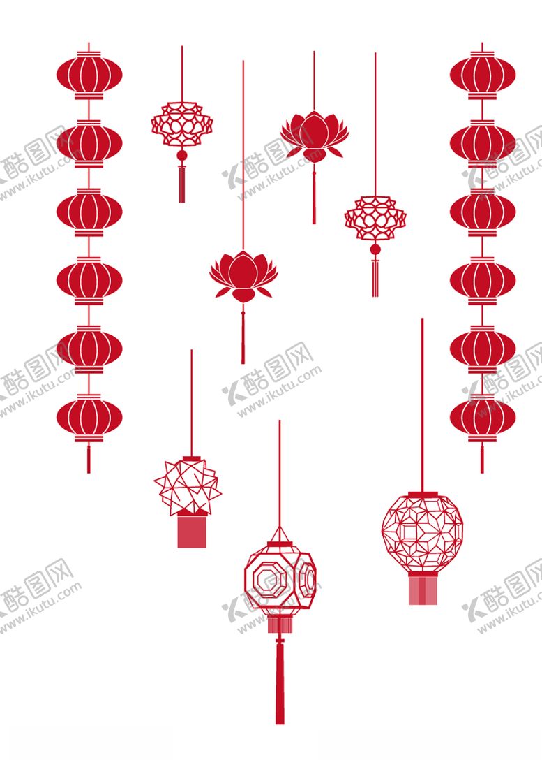 编号：19579610070243402986【酷图网】源文件下载-平安灯笼结装饰春节新年边框